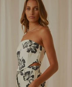 Peppermayo Exclusive Oahu Bustier Top - Hawaiian Tropics -Peppermayo cloth-shop 013c2cefed7e41c6ad00497f52f76b76 scaled