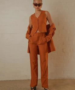 Peppermayo Exclusive Tess Suit Vest - Terracotta -Peppermayo cloth-shop 03b5e3b8f5444a30a5a31d86f1d42e18 scaled