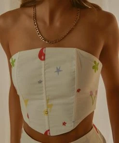Peppermayo Exclusive Fashion Flashback Bustier - 90s Motif
