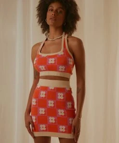 Peppermayo Exclusive Flower Market Knit Halter - Orange Mod Floral -Peppermayo cloth-shop 047842e8d71f4e5e994b25e5f9a627ff scaled