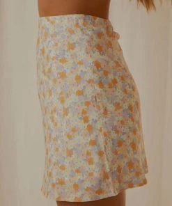 Cools Club Pasadena Skirt - Peach Floral -Peppermayo cloth-shop 05c617dae412496f846778bff590c32e scaled