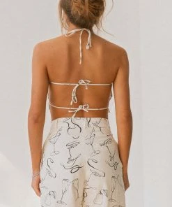 Peppermayo X Rikki Day Mercato Linen Crop Top - Aperitivo -Peppermayo cloth-shop 075e4dc6502c46b1981c761e6ebe455b