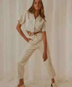 Cools Club California Pant - Sand Checker