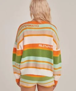 Riley Hubatka X Peppermayo Il Sole Knit Jumper - Melon Stripe -Peppermayo cloth-shop 096412ef360541e593a81a4a77ad75ba scaled