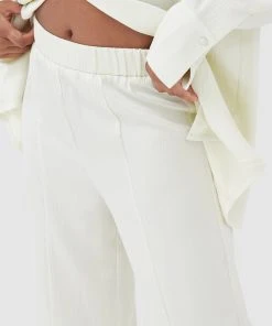 4TH & RECKLESS Faro Trouser - Off White -Peppermayo cloth-shop 0a31802cb32e48caadce582d94b918ed