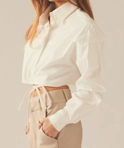 Peppermayo Exclusive Tailored To You Tie Shirt - White 8 Peppermayo Exclusive Tailored To You Tie Shirt - White -Peppermayo cloth-shop 0d1693ffaca84916ba577a6ba43314c6