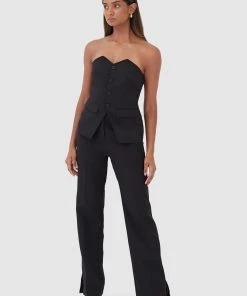 4TH & RECKLESS Athenia Trouser - Black -Peppermayo cloth-shop 0d6441a4a6c5487d89b8b237b4a2de28