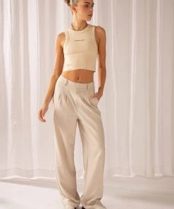 Peppermayo Exclusive Magdalena Suit Pants - Stone
