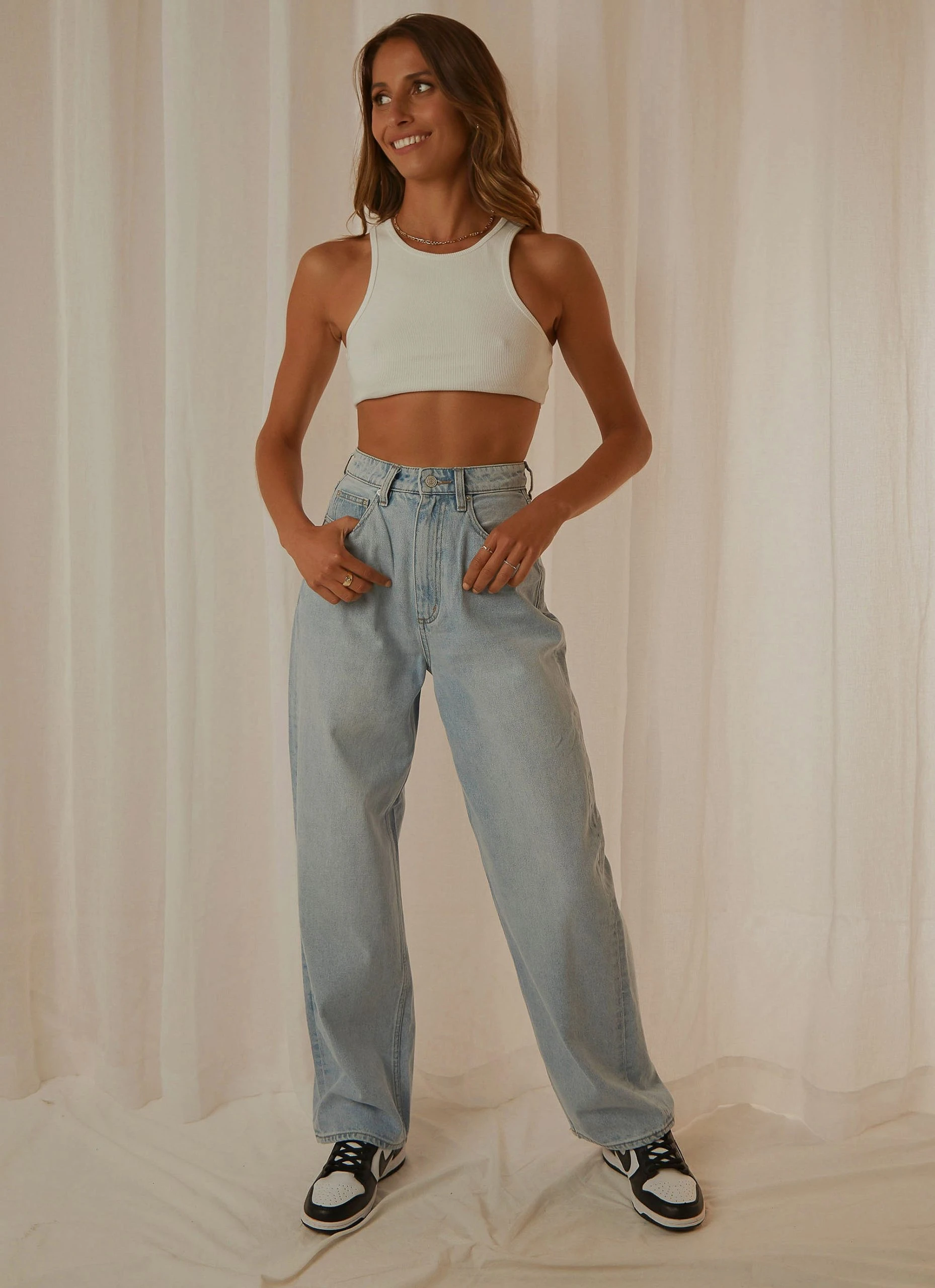 Peppermayo Exclusive Alfie Crop Singlet - White 2 Peppermayo Exclusive Alfie Crop Singlet - White - Image 2