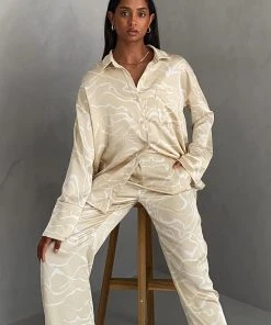 4TH & RECKLESS Norma Shirt - Abstract Line