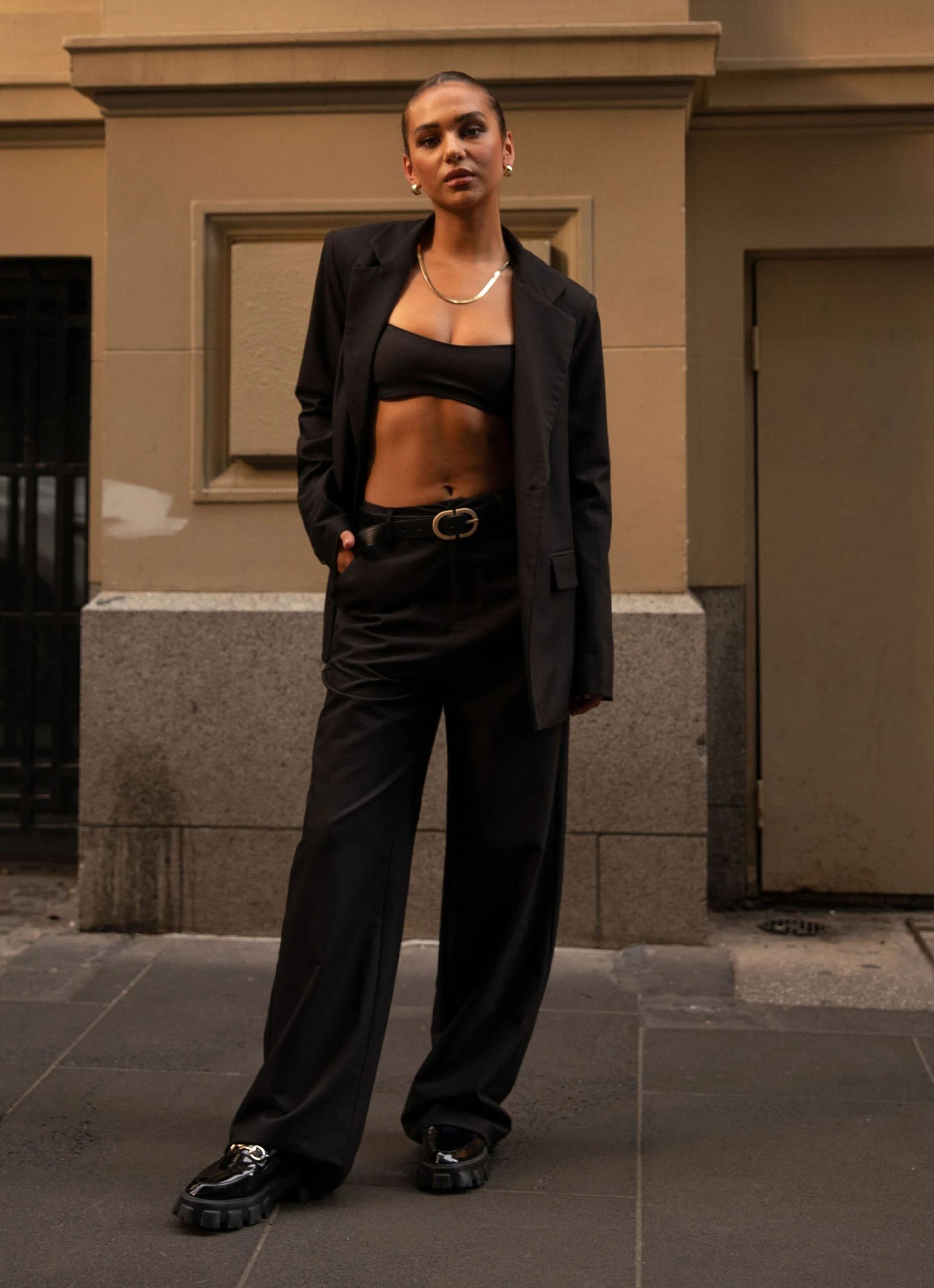 Silk X Peppermayo Sneak Peek Suit Pants - Shadow 2 Silk X Peppermayo Sneak Peek Suit Pants - Shadow - Image 2