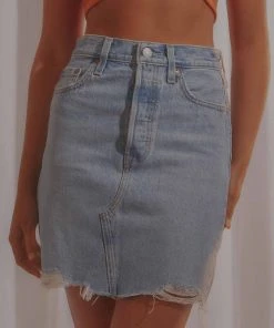 Levi's High Rise Deconstructed Skirt - Luxor Heat