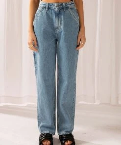 Lee High Baggy Carpenter Jean - Stonewash -Peppermayo cloth-shop 13cc08f1374a4116a0a559cd7a8a84f5