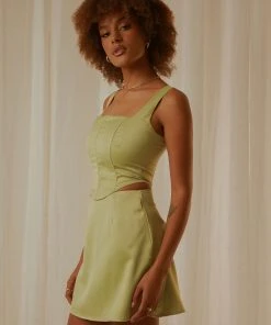 Peppermayo Exclusive Hollywood Darling Bustier Top - Pistachio -Peppermayo cloth-shop 149eaa469df84b1aa6f5c74f0e80a4b8 scaled