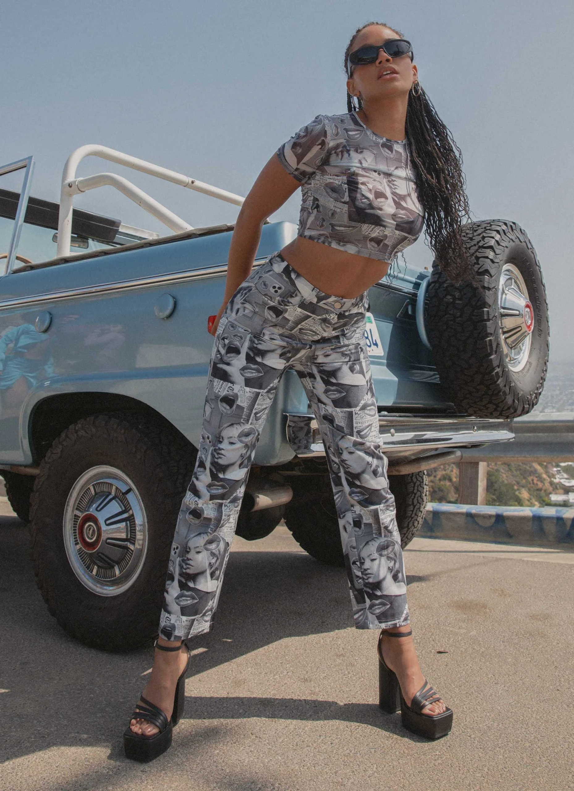 Riley Hubatka X Peppermayo Legacy Pants - Riley Collage 2 Riley Hubatka X Peppermayo Legacy Pants - Riley Collage - Image 2