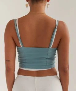 Silk X Peppermayo Fusion Crop Top - Antiqued Aqua -Peppermayo cloth-shop 173a85de314346babeab08547840cb2b scaled