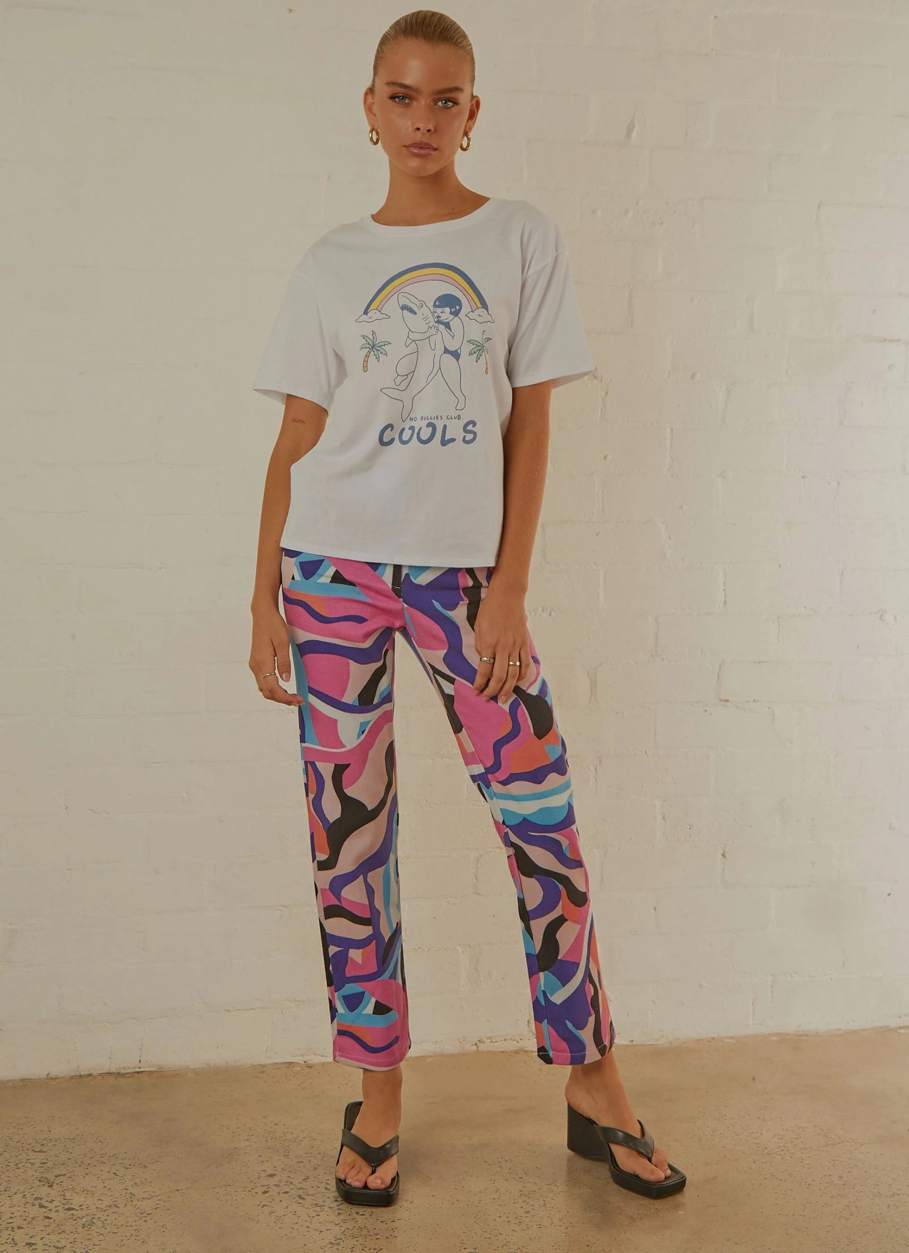 Cools Club No Bullies Tee - White 3 Cools Club No Bullies Tee - White - Image 3