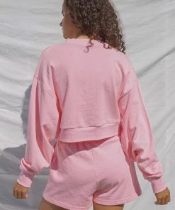 Vacancy Supply Arrival Cropped Jumper - Pink Soda -Peppermayo cloth-shop 197a6fc3280749e290dac9dcf20fc836