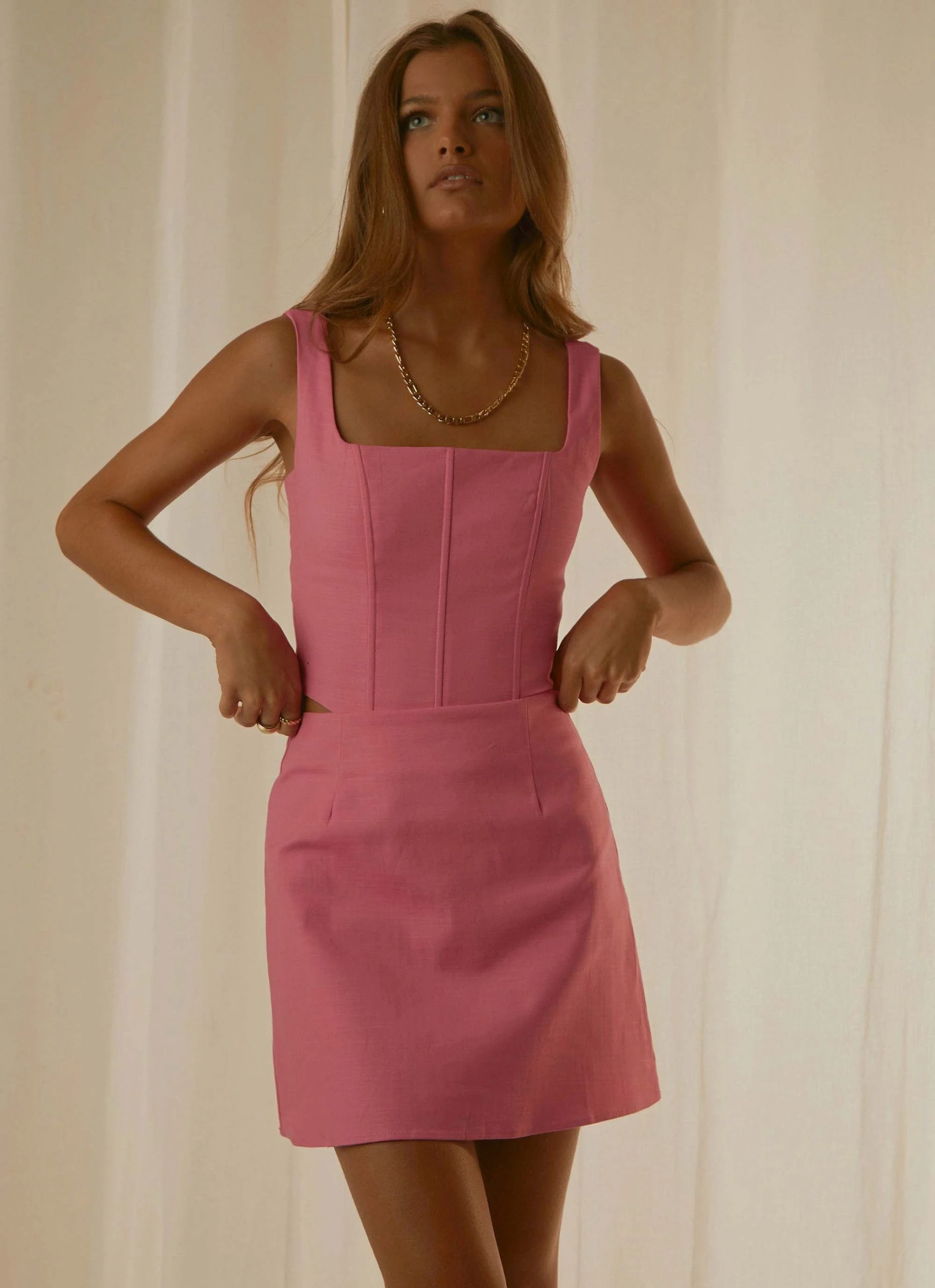 Peppermayo Exclusive Rooftop Drinks Mini Skirt - Pink 1 Peppermayo Exclusive Rooftop Drinks Mini Skirt - Pink