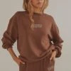 Vacancy Supply Holiday House Crewneck - Choc Brown