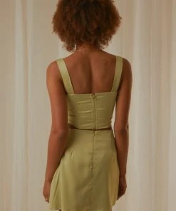 Peppermayo Exclusive Hollywood Darling Bustier Top - Pistachio -Peppermayo cloth-shop 1ea83e05cf6d4a21b5565312e776b78b scaled