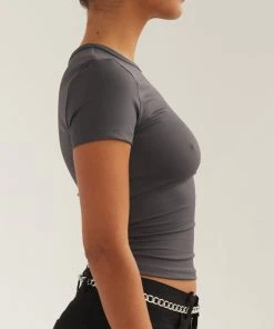 Silk X Peppermayo Solidify Me Baby Tee - Gunmetal Grey -Peppermayo cloth-shop 2170ac6efab5449b9e4f1565a445fc5e scaled