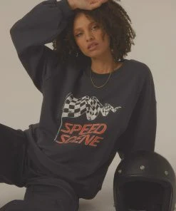 Vacancy Supply Speed Racer Crewneck - Charcoal