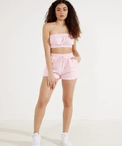 Peppermayo Centre Mark Crop - Pink -Peppermayo cloth-shop 280b28a72c4b4a08a1d447513c4b8e20