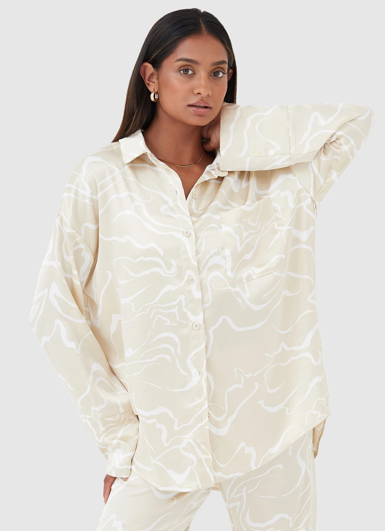 4TH & RECKLESS Norma Shirt - Abstract Line 3 4TH & RECKLESS Norma Shirt - Abstract Line - Image 3