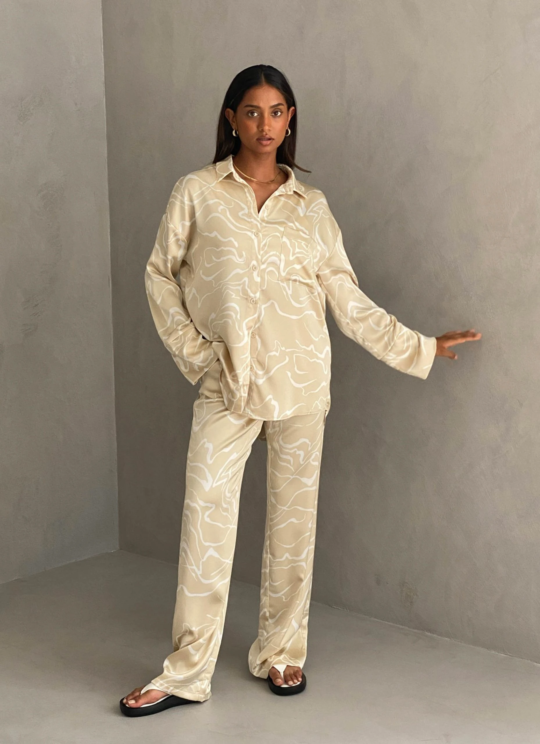 4TH & RECKLESS Norma Shirt - Abstract Line 2 4TH & RECKLESS Norma Shirt - Abstract Line - Image 2