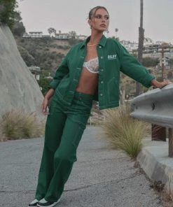 Riley Hubatka X Peppermayo Postcard Drill Carpenter Pants - Military Green -Peppermayo cloth-shop 2a441a191b0f44b0b2e313932bc72f22 scaled