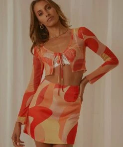 Peppermayo Exclusive Everglow Sheer Top - Flaming -Peppermayo cloth-shop 2b7c97829ecb4d4ea058c7bd31d6f8cd scaled