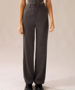 Peppermayo Exclusive Mia Suit Pants - Charcoal -Peppermayo cloth-shop 2cce9eb406c5441fb997b7a2d99efd9c