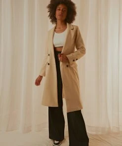 Peppermayo Drew Trench Coat - Beige