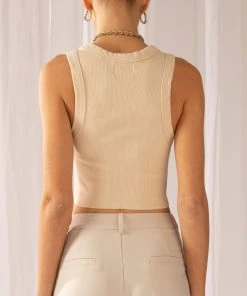 Abrand A Heather Singlet - Latte -Peppermayo cloth-shop 2f09221b9d014a44a8ad96c11fce7a1f