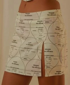 Peppermayo Exclusive Star Crossed Mini Skirt - Pastel Mixtape