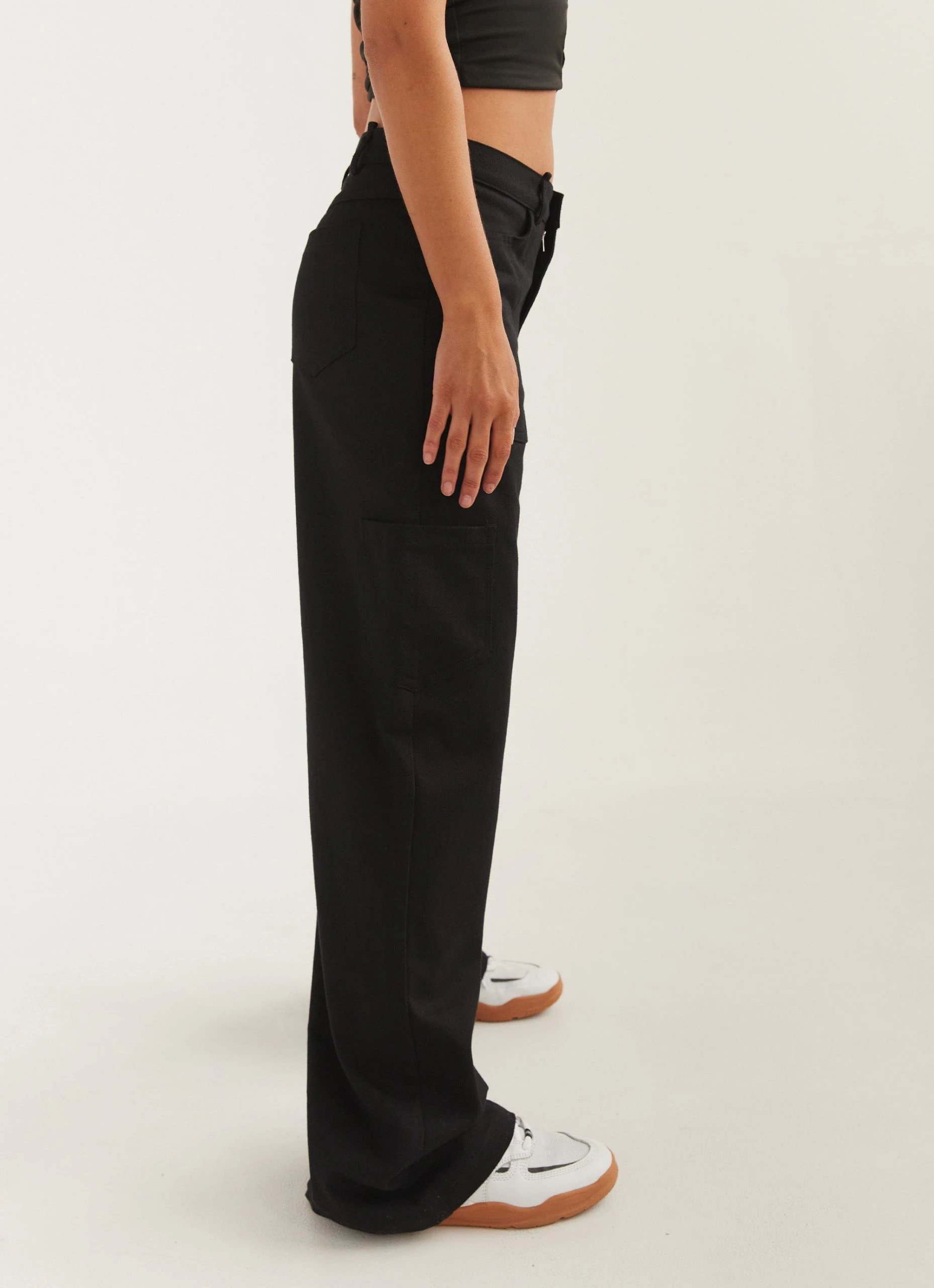 Silk X Peppermayo Uncommon Lowrise Cargo Pants - Shadow 4 Silk X Peppermayo Uncommon Lowrise Cargo Pants - Shadow - Image 4