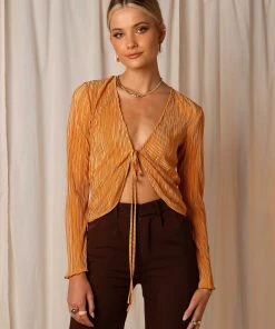 Peppermayo Exclusive Barcelona Nights Tie Top - Rust -Peppermayo cloth-shop 314296d2a34c4979b7b9ec0704abd12b scaled