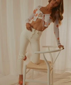 Abrand A 94 High Slim Jean - White Fade