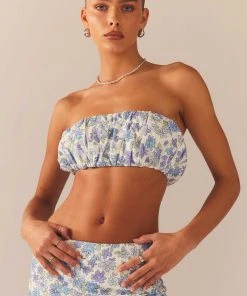 Peppermayo Exclusive Countryside Picnic Bandeau Top - Daisy Chain