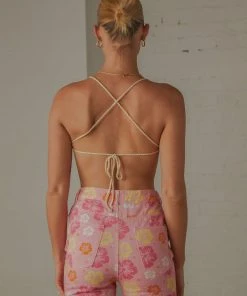 Peppermayo Exclusive Cancun Crochet Halter Top - Pink Orange -Peppermayo cloth-shop 360877f372494c04af9a206f567fa7d5 scaled