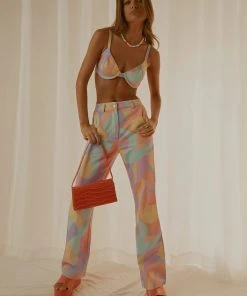 Peppermayo Exclusive Keep Your Heart Pants - Pastel Wave