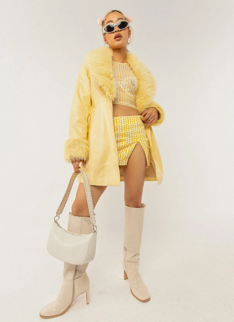 Peppermayo Exclusive Higher Power Mini Skirt - Meadow Logo 3 Peppermayo Exclusive Higher Power Mini Skirt - Meadow Logo - Image 3