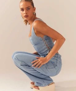 Peppermayo Exclusive Backstage Pass Denim Lowrise Pants - Subdued Blue -Peppermayo cloth-shop 39f05edd3c834035a15e02ec06616a77 scaled