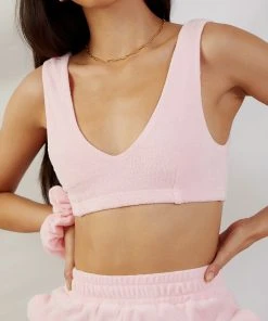 Peppermayo Exclusive Cote Dazur Terry Crop - Pink