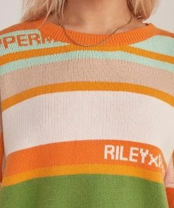 Riley Hubatka X Peppermayo Il Sole Knit Jumper - Melon Stripe -Peppermayo cloth-shop 3c81321487e34e2ba981099356581740