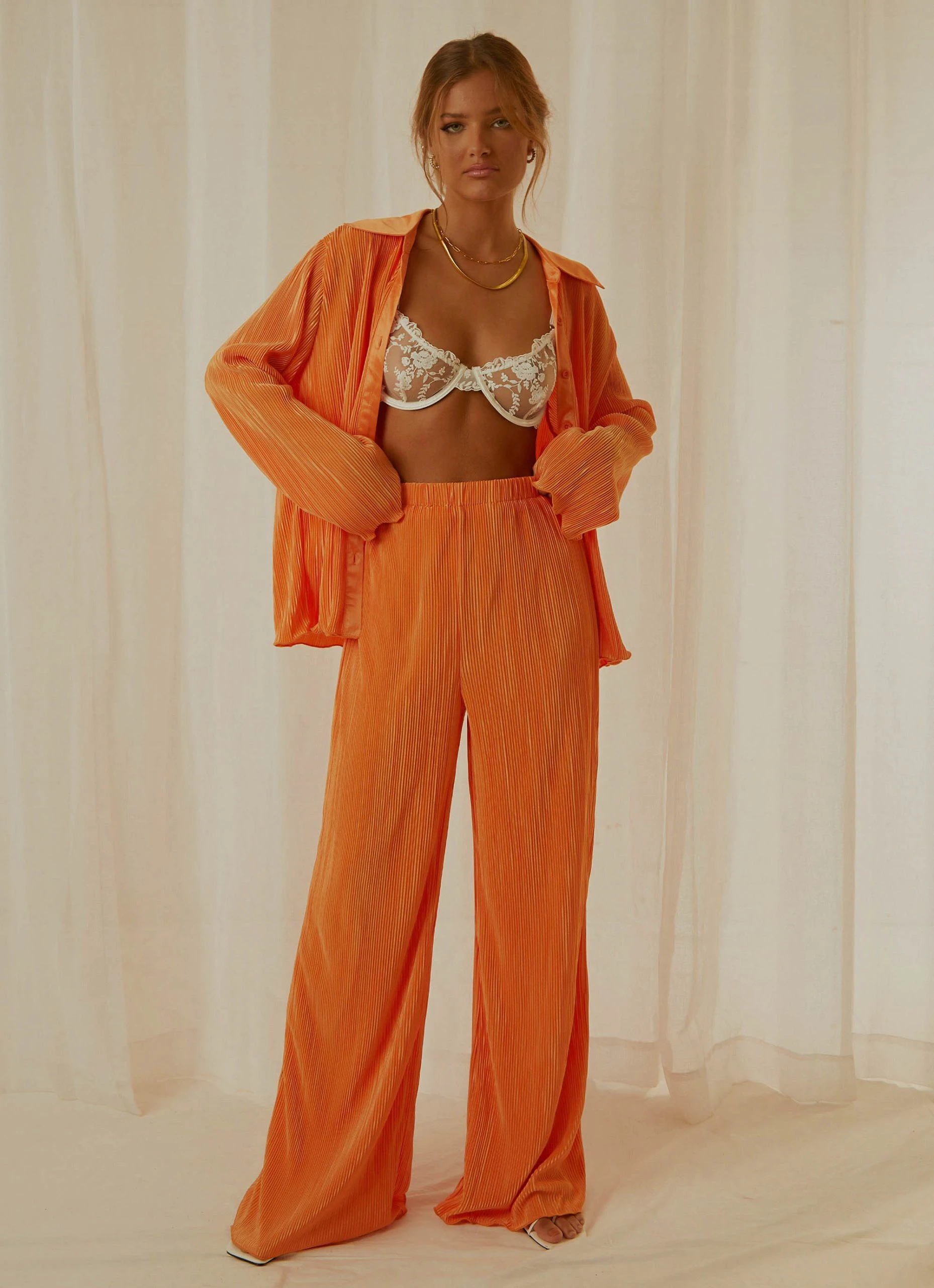 Peppermayo Exclusive 90s Muse Pants - Tangerine 2 Peppermayo Exclusive 90s Muse Pants - Tangerine - Image 2