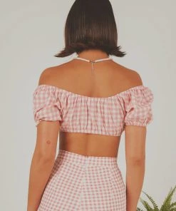 Peppermayo Exclusive Les Deux Crop Top - Pink Gingham -Peppermayo cloth-shop 3cde31d1b9af432599978a0d5d8095a6 scaled