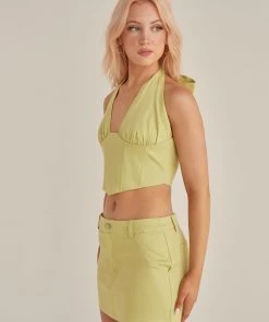 Riley Hubatka X Peppermayo Destination Bustier Drill Top - Sage -Peppermayo cloth-shop 3d2825d87ffe4a35a0029b168d4d4190 scaled