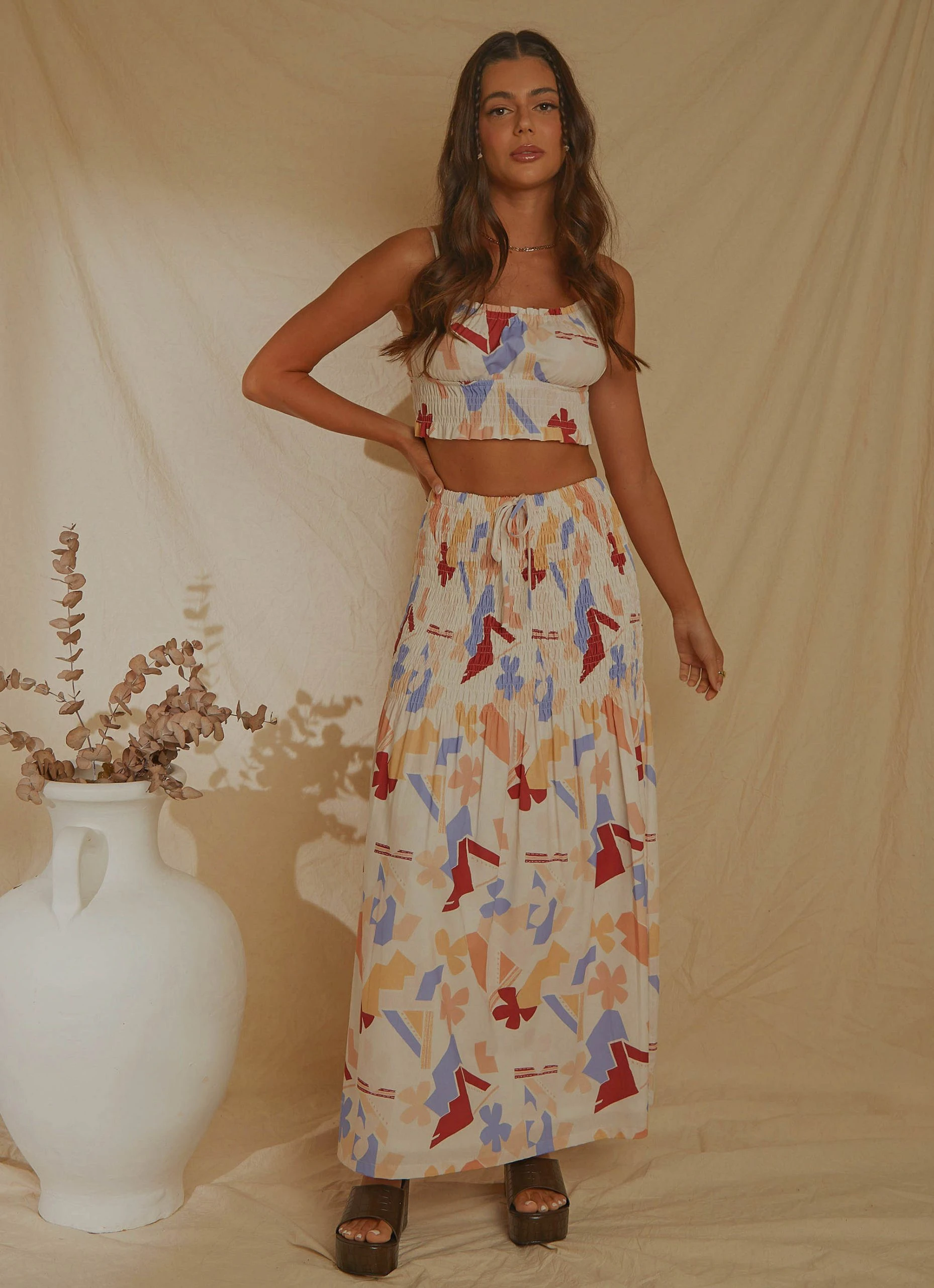 Peppermayo Exclusive Lost Palms Maxi Skirt - Abstract Resort 3 Peppermayo Exclusive Lost Palms Maxi Skirt - Abstract Resort - Image 3